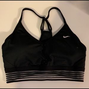 Nike black sports bra